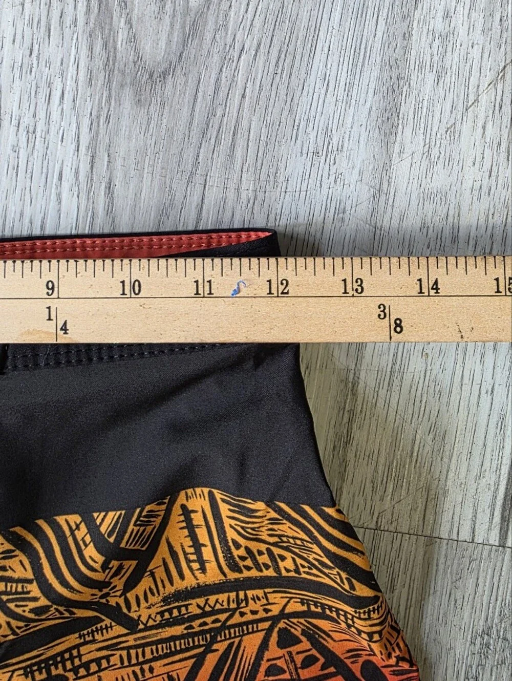 Ron Jon Black, Orange and Red Tribal Board Shorts
